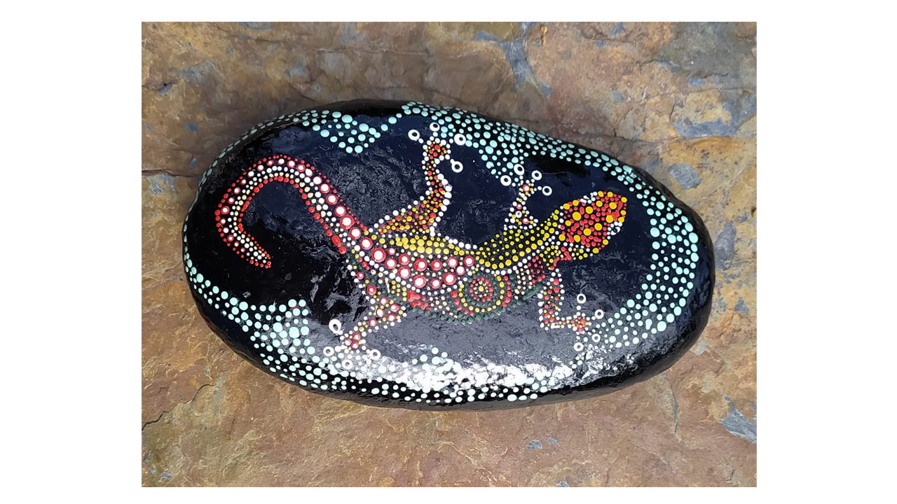 imagen piedra pintada